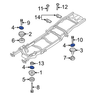 Ford OE - Body Mount Cushion Washer