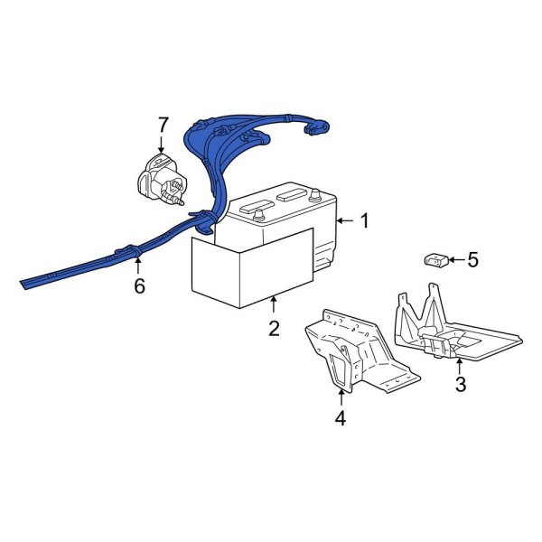 Ford OE 1L5Z14300HA Battery Cable Harness