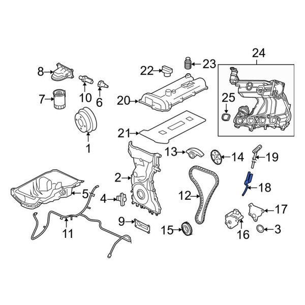 Ford OE 1L5Z6754AA Engine Oil Dipstick Tube