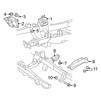 Ford OE - Engine & Transmission Mounting (2.3L Gas)