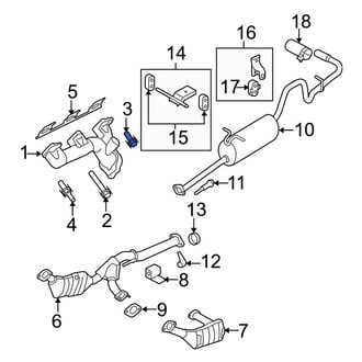 Ford OE - Exhaust Manifold Bolt