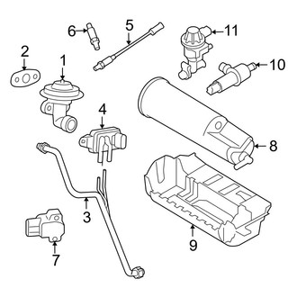 Ford OE - Emission System - Emission Components (Edge / XL / XLT 4.0L)