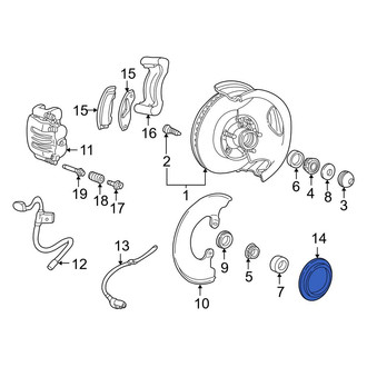 Ford OE - Front ABS Wheel Speed Sensor Tone Ring