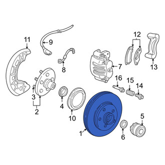 Ford OE - Front Disc Brake Rotor