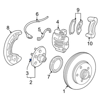 Ford OE - Front Wheel Lug Stud
