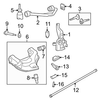 Ford OE - Front Suspension - Suspension Components (With Torsion Bars), (4WD)
