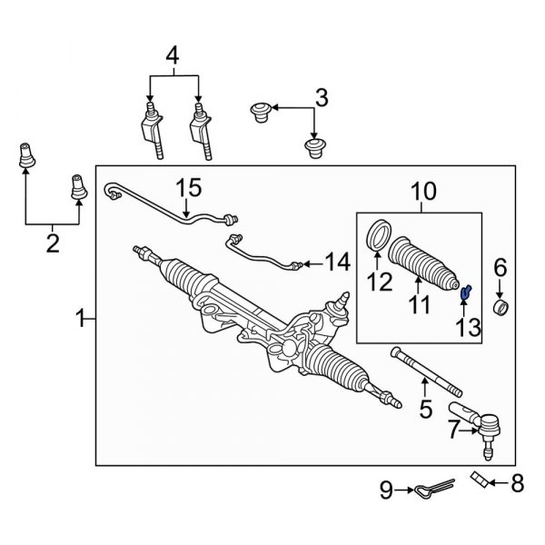 Rack and Pinion Bellows Clamp