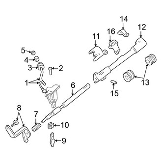 Ford OE - Steering Column - Transmission Shift Tube (Gas Automatic Tr)