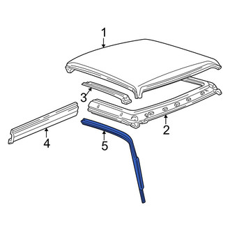 Ford OE - Left Roof Panel Weatherstrip