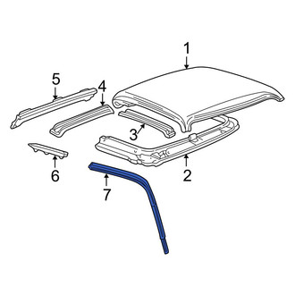 Ford OE - Left Roof Panel Weatherstrip
