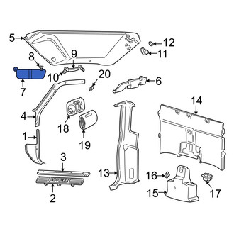 Ford OE - Left Sun Visor