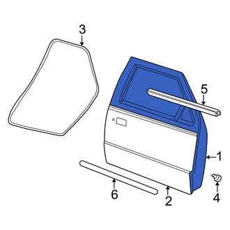 Ford OE - Front Right Door Shell