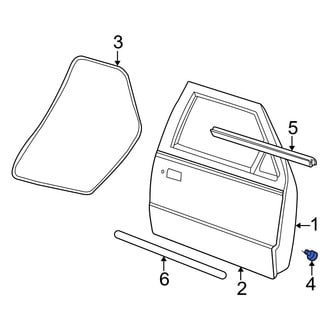 Ford OE - Inner Door Stop