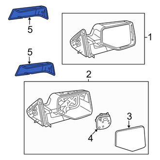 Ford OE - Front Left Door Mirror Cover