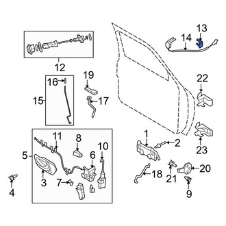 Ford OE - Door Lock Cylinder Clip