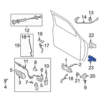 Ford OE - Front Lower Door Hinge