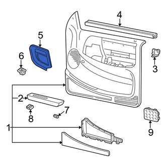 Ford OE - Front Left Interior Door Handle Trim