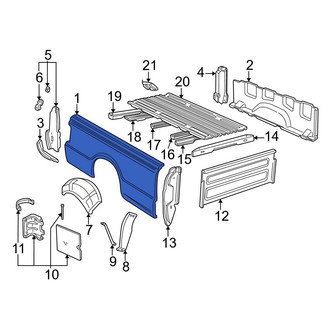 Ford OE - Rear Left Outer Truck Bed Panel