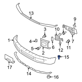 Ford OE - Front Bumper Cover Bolt