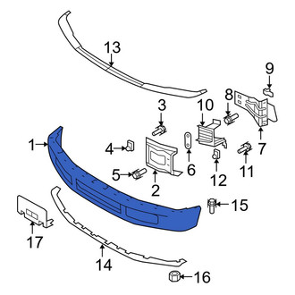 Ford OE - Front Bumper Face Bar