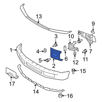 Ford OE - Front Right Bumper Face Bar Mount