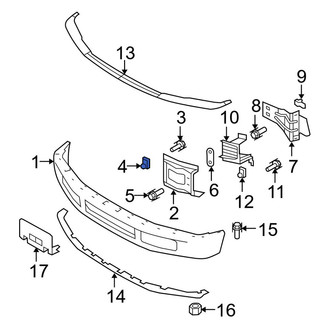 Ford OE - Rear Suspension Crossmember Nut