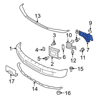 Ford OE - Right Bumper Face Bar Bracket
