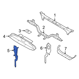 Ford OE - Front Right Radiator Support Air Deflector