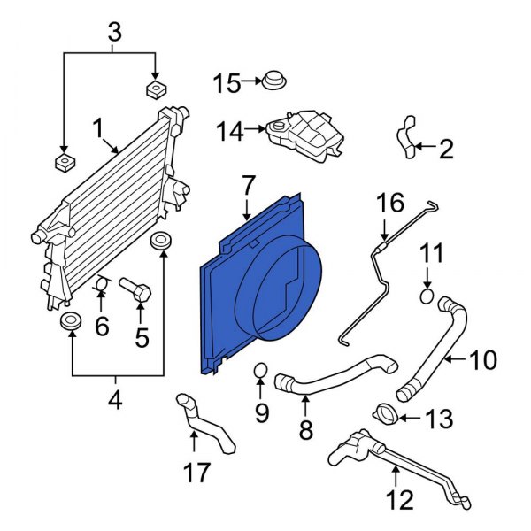 Engine Cooling Fan Shroud