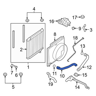 Ford OE - Upper Radiator Coolant Hose