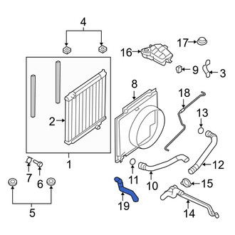 Ford OE - Engine Coolant Overflow Hose
