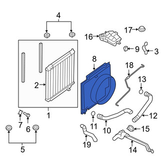 Ford OE - Lower Engine Cooling Fan Shroud