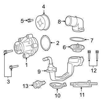 Ford OE - Cooling - Water Pump (Crew Cab 6.8L)