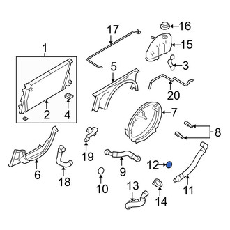 Ford OE - Radiator Coolant Hose Seal
