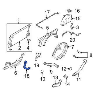 Ford OE - Engine Coolant Overflow Hose