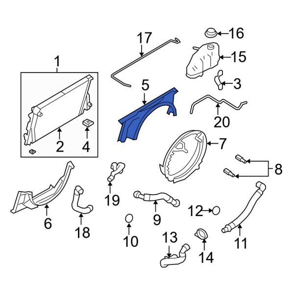 Engine Cooling Fan Shroud