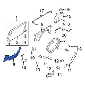 Ford OE - Front Lower Engine Cooling Fan Shroud