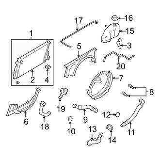 Ford OE - Cooling - Radiator & Components (6.4L)