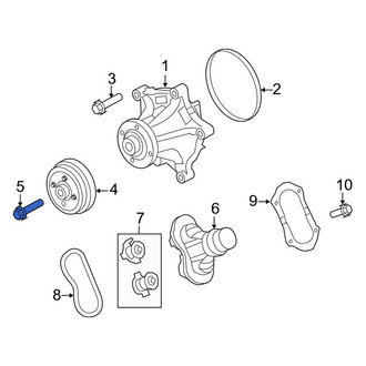 Ford OE - Engine Water Pump Pulley Bolt