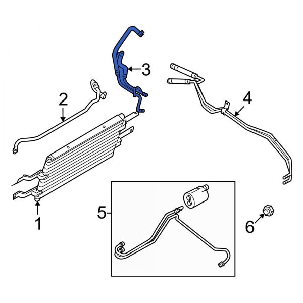 Automatic Transmission Oil Cooler Hose Assembly