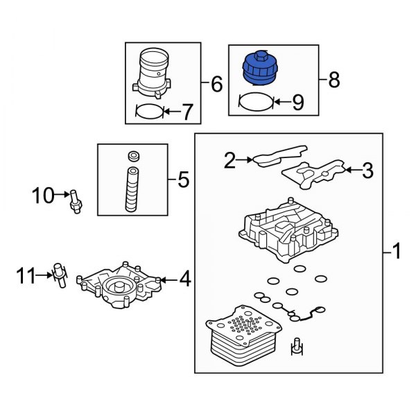 Engine Oil Filter Housing Cover