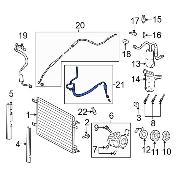 A/C Refrigerant Discharge Hose