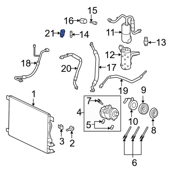 A/C Refrigerant Pressure Sensor