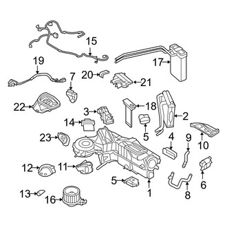 Ford OE - Air Conditioner & Heater - Evaporator & Heater Components (With Dual Zone A/C)