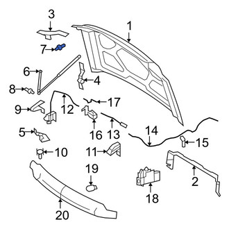 Ford OE - Front Hood Lift Support Stud