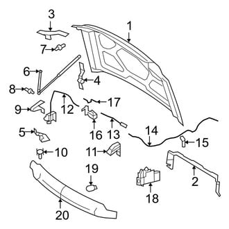 Ford OE - Hood & Components (Regular Cab / SuperCab / Crew Cab)