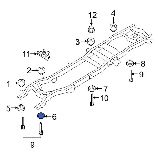 Body Mount Cushion