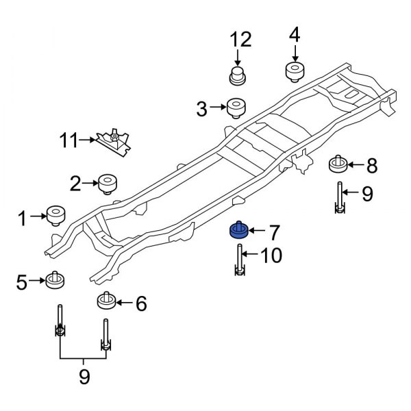 Body Mount Cushion