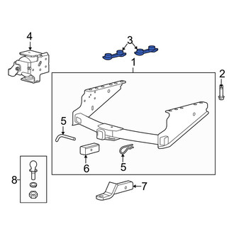 Ford OE - Trailer Hitch Nut