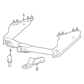 Ford OE - Frame - Trailer Hitch Components (Accessory), (Crew Cab)